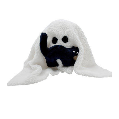 New Gus The Ghost With Pumpkin Pillow Halloween Pumpkin Holidays DealSniper.net Black Cat Ghost 25cm