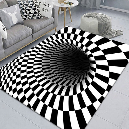 Pet Funny Mat Pad Trap Vision Carpet 3D Geometric Stereoscopic Illusion Floor Mat House dealsniper-net Vision A 40X60cm