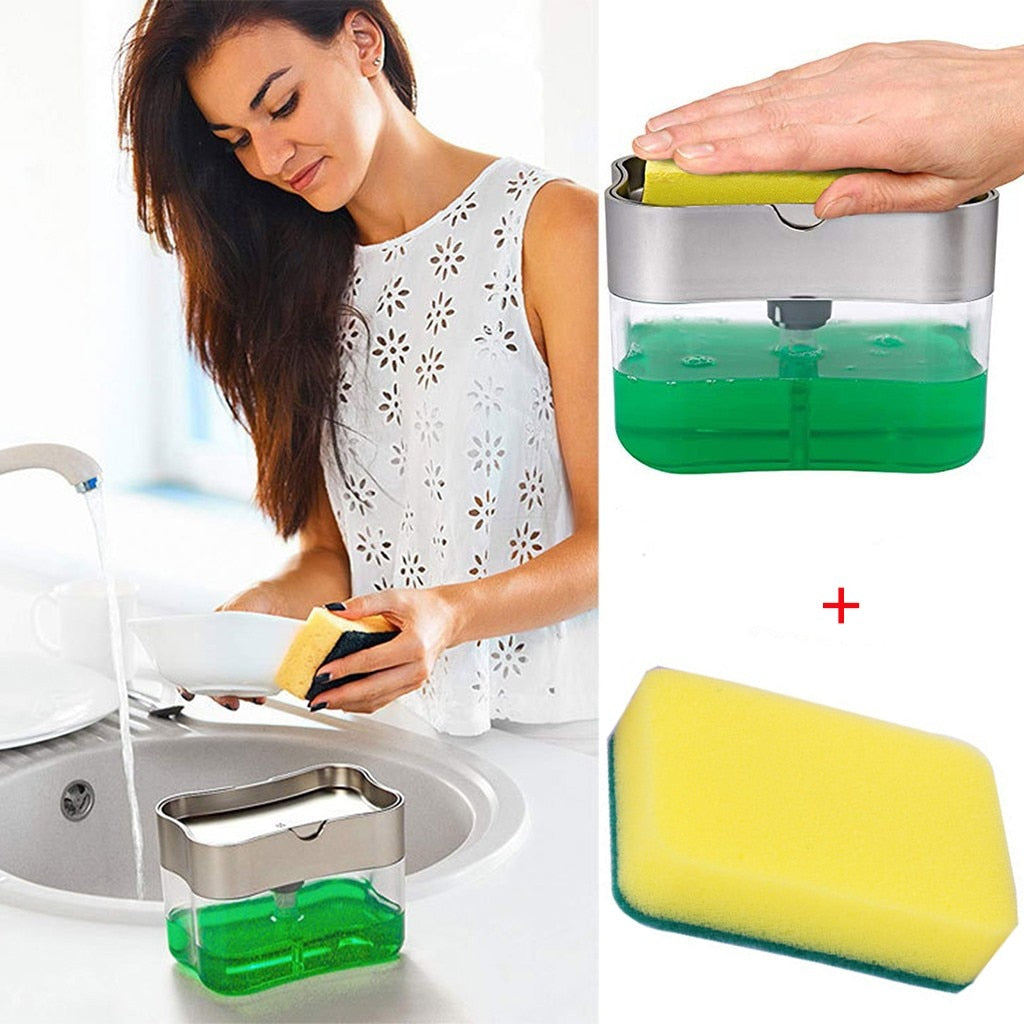 Household brush pot presser dish wash dish brush Kitchen dealsniper-net