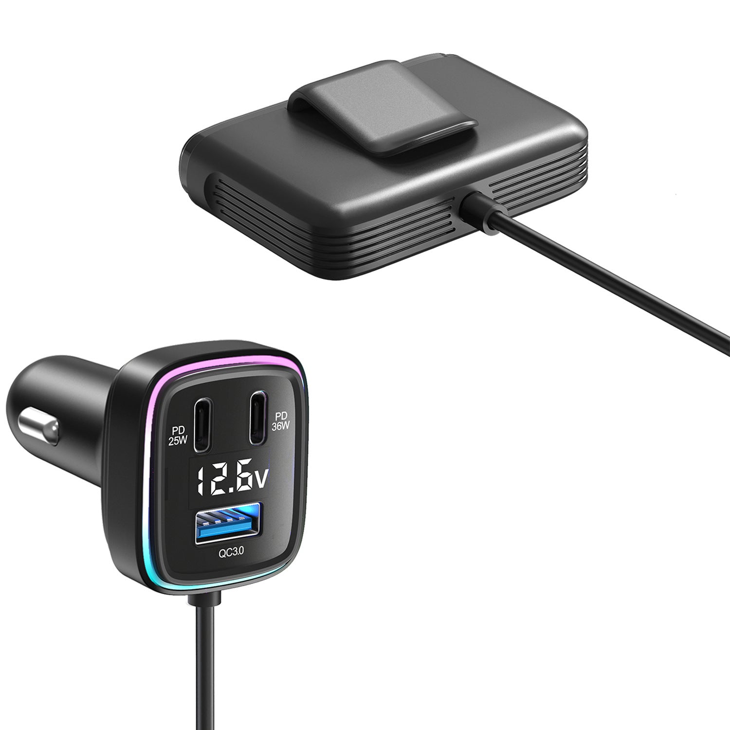 Car Charger Fast Charge 115W High Power Output Gadgets Gym From House
