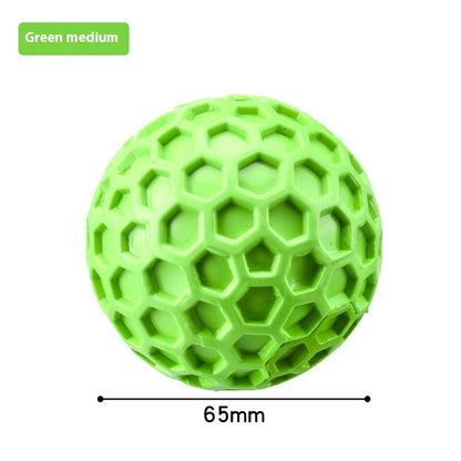 Dog Vocalization Bite-resistant Molar Relieving Stuffy Toy Ball Pets dealsniper-net Green Medium 65mm