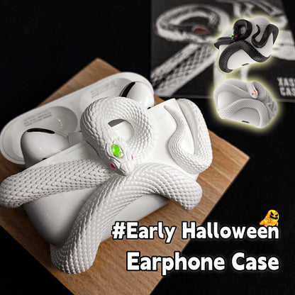 Creative Horrible Snake Wireless Earphone Case Headset Protective Case Electronics dealsniper-net