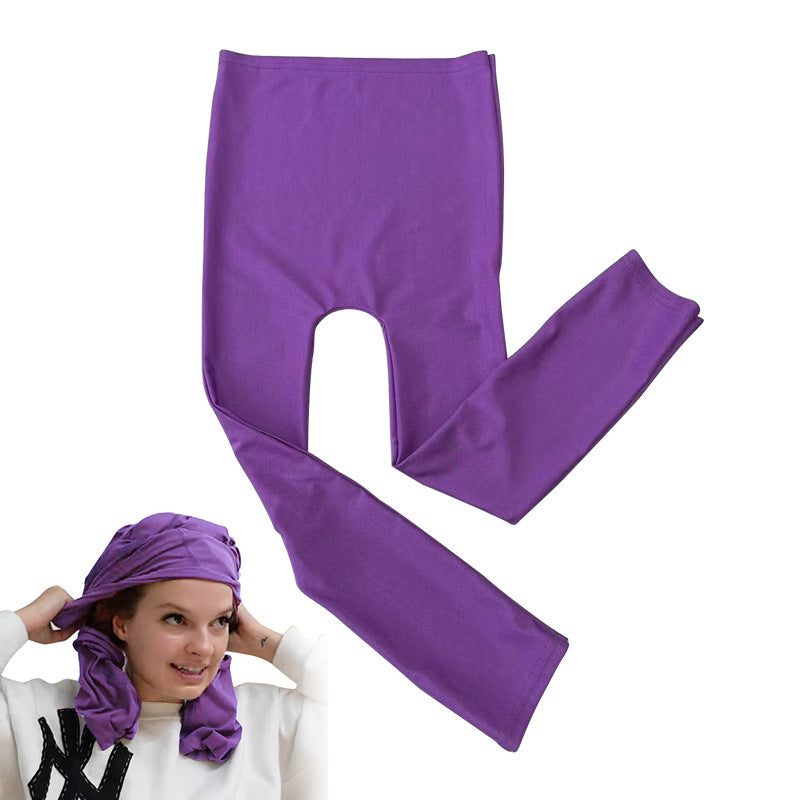 Trouser Shaped Bun Without Heat Curling Stick Women dealsniper-net Purple