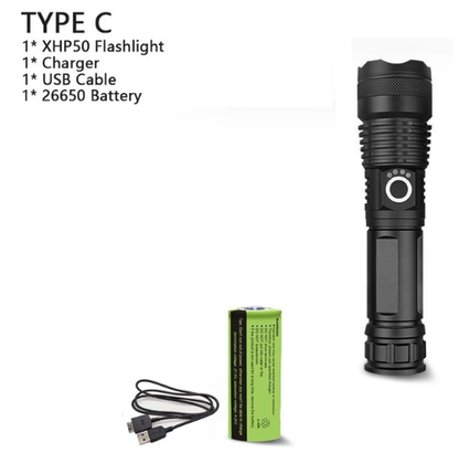 XHP70.2 Powerful Usb Led Flashlight Home DealSniper.net P50+26650 AU