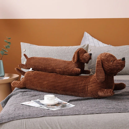 Brown Cute Dachshund Long Sofa Home Decor Pillow Home Decor dealsniper-net