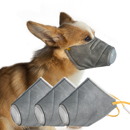 Dogs Anti-fog Haze Masks Anti Dust Gas Pollution Muzzle Pets Gym From House