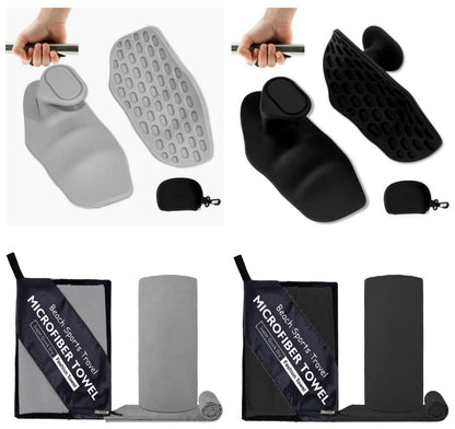 Anti-Slip Grip Strengthener No Sweaty Portable Finger Trainer Sports DealSniper.net Black Gray set Boxed