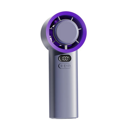 Non-polar Adjustable Small Usb Refrigeration Ice Compress Small Handheld Fan Gadgets Gym From House Dark Gray 3600 MA