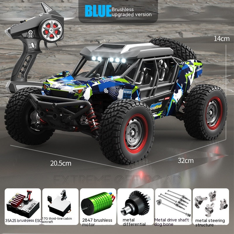 Remote Control Brushless High-speed Off-road Vehicle Model Kids dealsniper-net 16106Pro blue