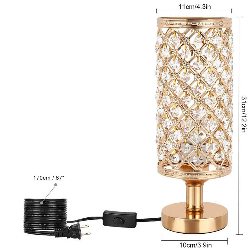 New Modern Crystal Table Lamp With Stylish Personality And Warm