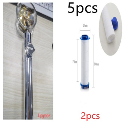 New Turbo Propeller Shower Head Water Saving High Pressure Flow House Gym From House 2pcs set1