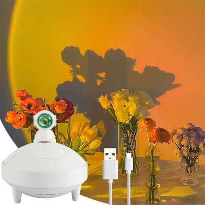 Astronaut Sunset Lamp Humidifier 2 Spraying Mode 360 Degree Home Decor DealSniper.net