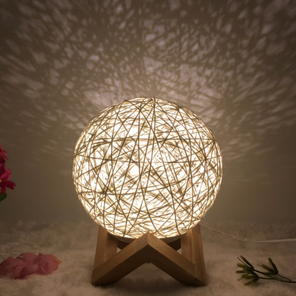 Creative Linen Table Lamp Novel and Unique LED Intelligent Home Decor Gym From House