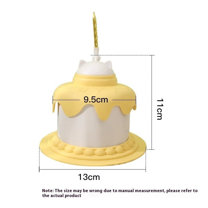 Multifunctional Cake Shape Cat Toy Creative Pet Feeding Bowl Pets dealsniper-net