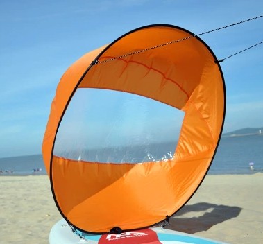 Folding Kayak Sail Wind Paddle Sailing Popup Paddle Board Durable Canoe Outdoor dealsniper-net Orange 1