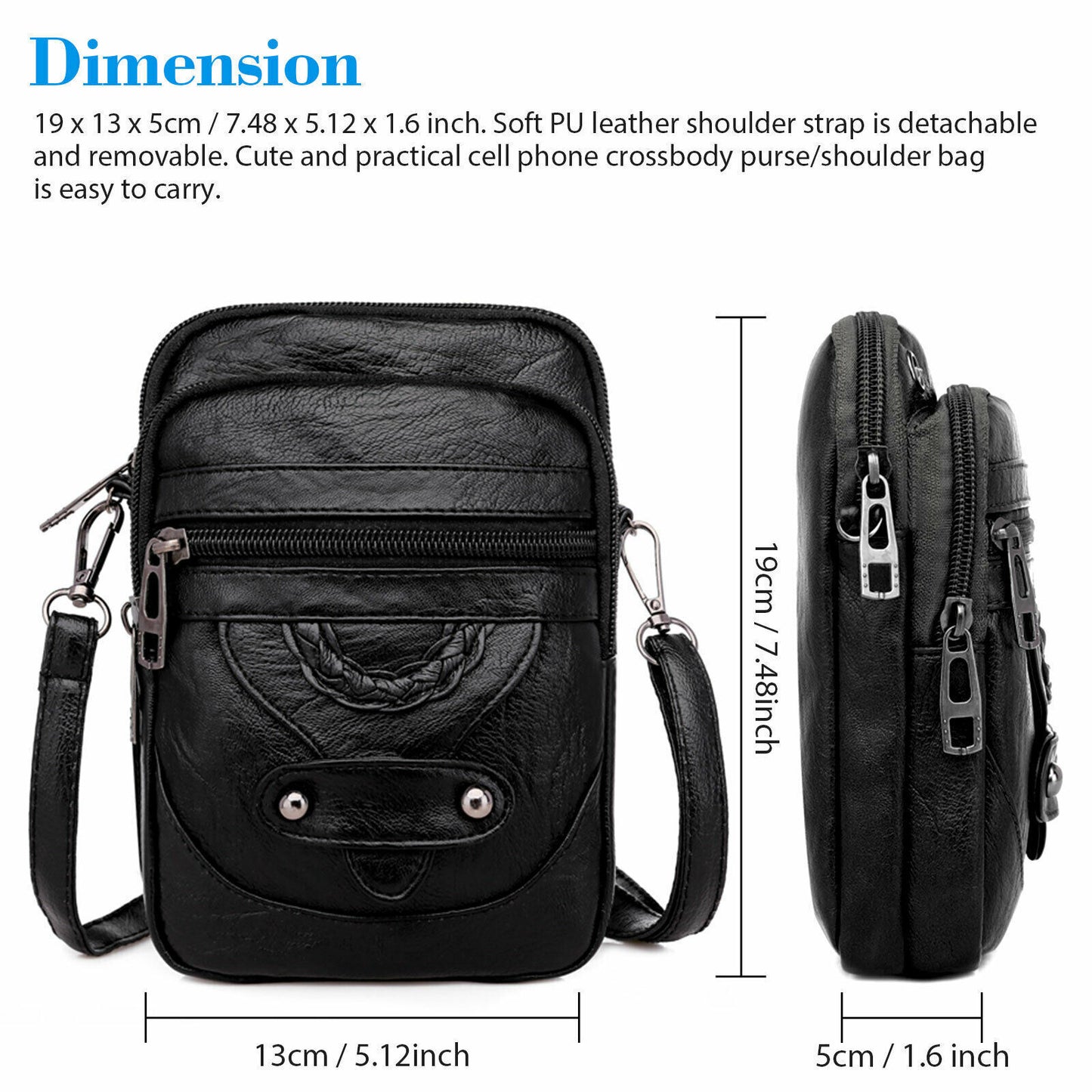 Small Cell Phone Purse Wallet Shoulder Bag Case Cross-body Pouch Handbag Women Women DealSniper.net