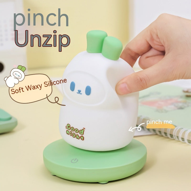 Rabbit Usb Silicone Night Lamp Charging Lamp Home Decor Gym From House