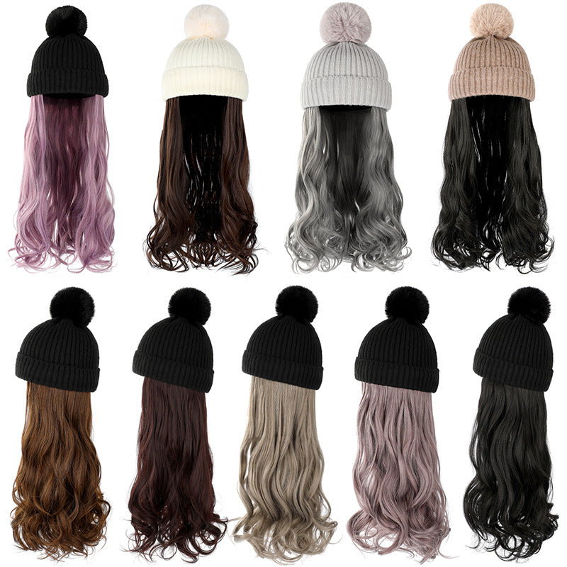 Autumn And Winter New Removable Fashion Woolen Hat Beauty Gym From House