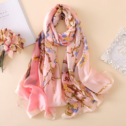 Summer Sunscreen Shawl Scarf Scarf Scarf Women DealSniper.net Pink