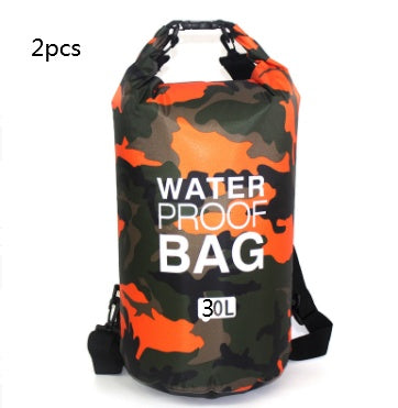 Outdoor Waterproof Bag Camouflage Polyester Double Shoulder Outdoor Gym From House Orange 30L 2PCS