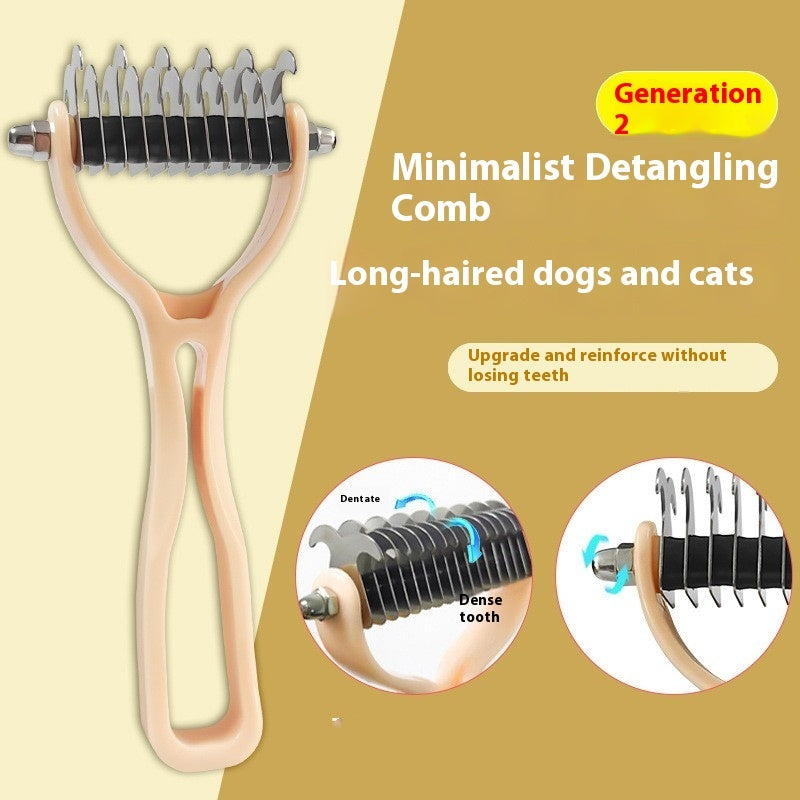 Pets Fur Knot Cutter Dog Grooming Shedding Tools Pets Gym From House AD818 Medium Orange