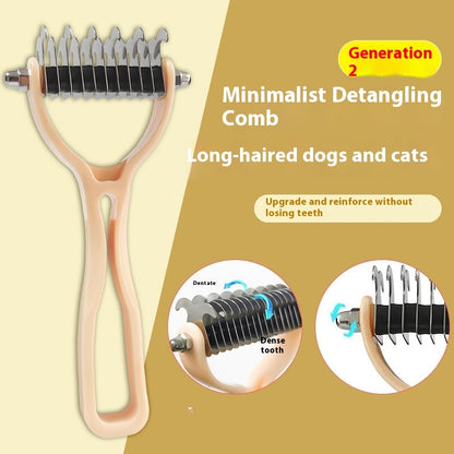 Pets Fur Knot Cutter Dog Grooming Shedding Tools Pets Gym From House AD818 Medium Orange