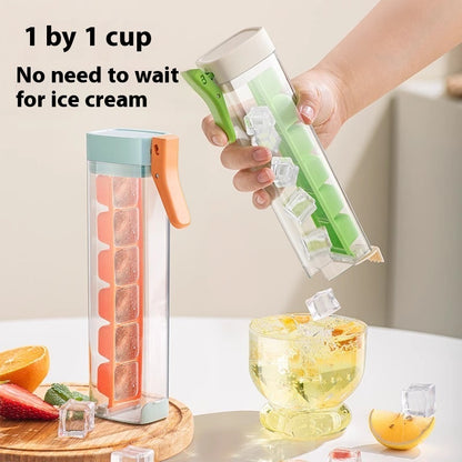 Ice Cube Mold Household Ice Maker Food Grade Press Ice Tray Kitchen dealsniper-net