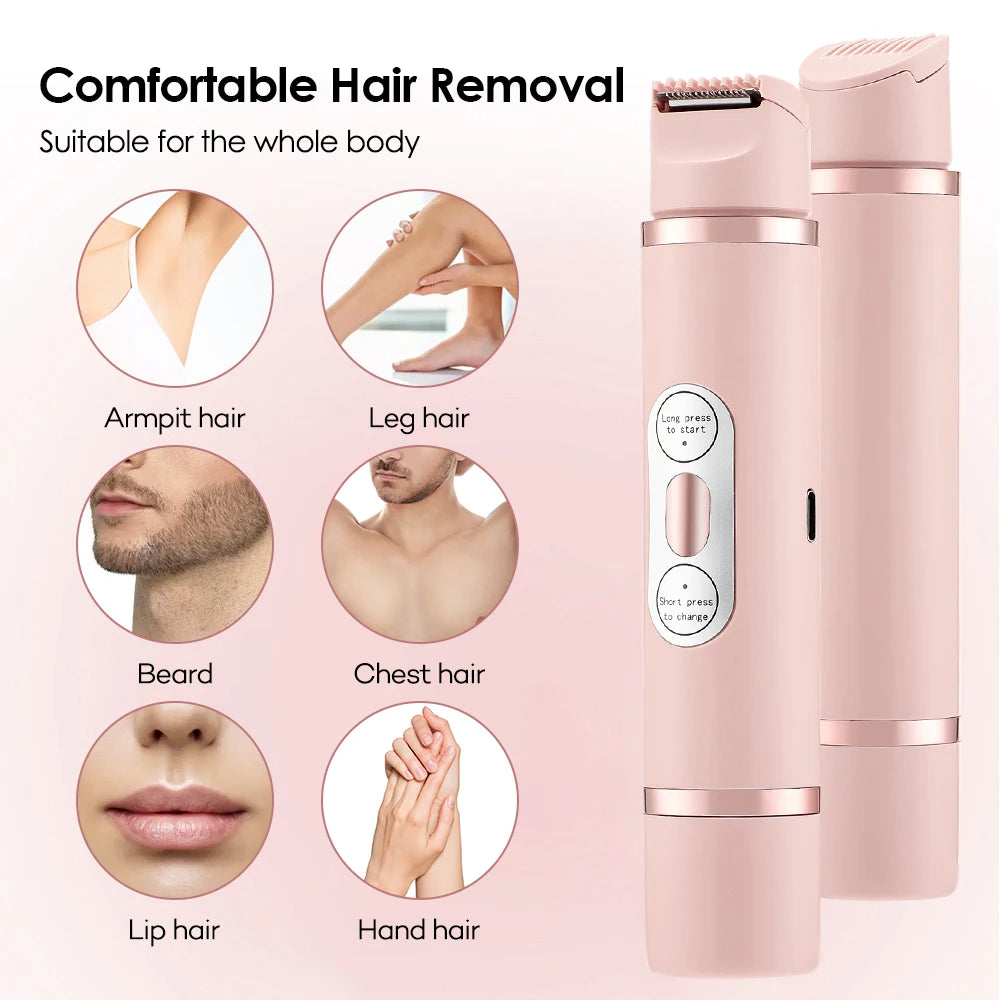 Dual-Head Electric Shaver Painless Women's Epilator Beauty Gym From House