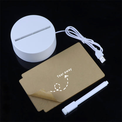 LED Light Note Board Usb Desktop Night Light Home Decor DealSniper.net