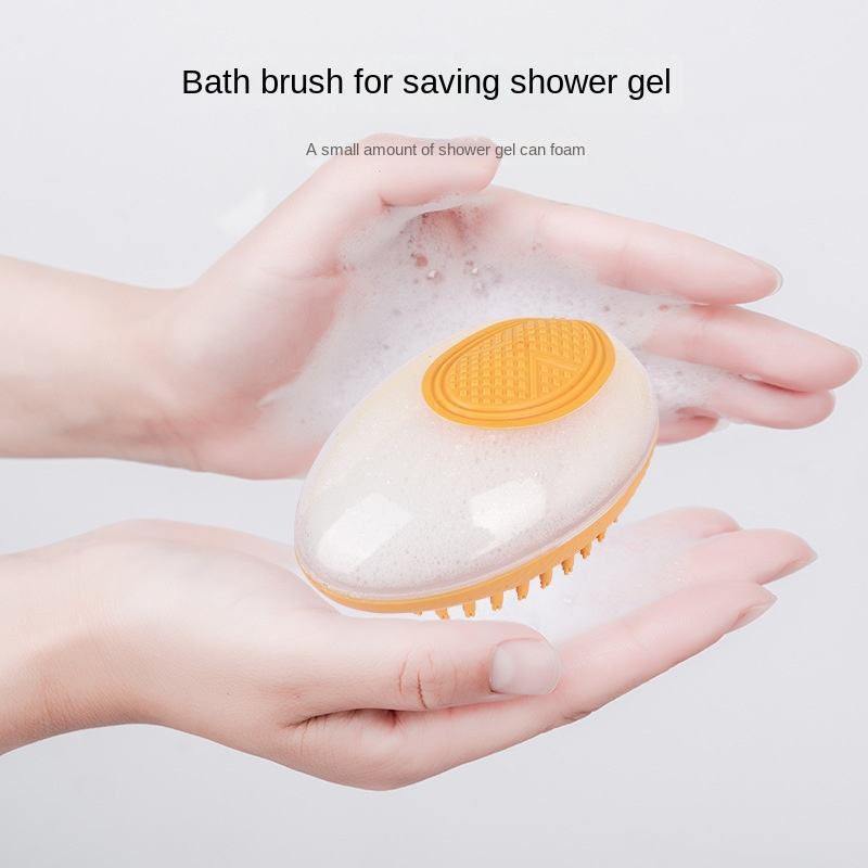 Dog Cat Bath Brush 2-in-1 Pet SPA Massage Comb Soft Silicone Pets Pets dealsniper-net