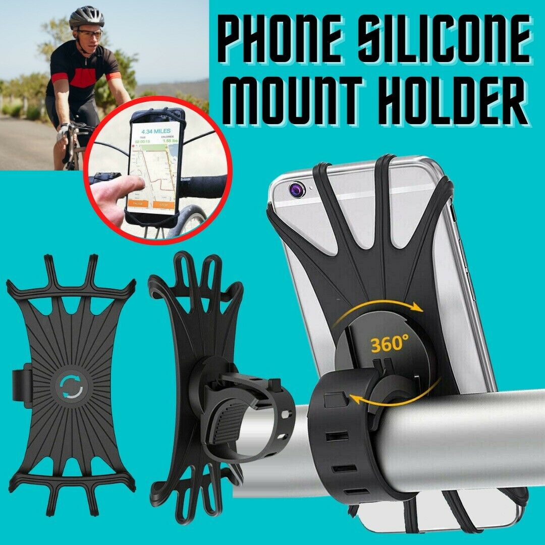 Bike Handlebar Mount Holder For Cell Phones dealsniper-net Bike Mount Black