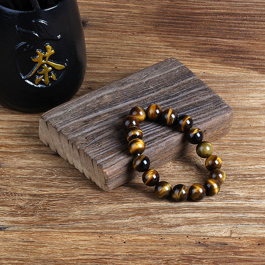 Natural Stone Bracelet Fashion Tiger Eyes Men Minimalist Beaded Jewelry dealsniper-net