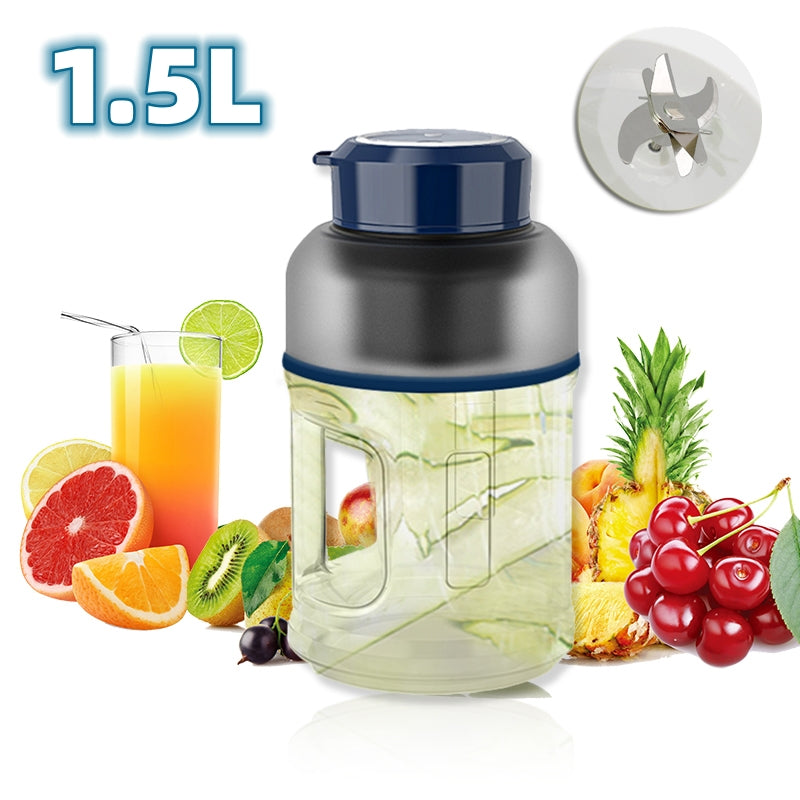1500ml Portable Blender Cup Fruit Mixers Fruit Extractors Handheld Outdoor DealSniper.net