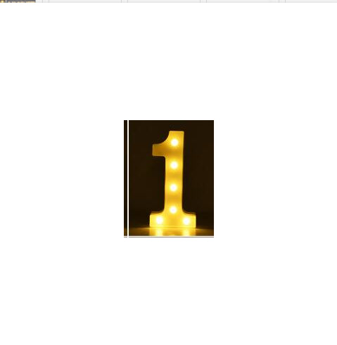 Luminous LED Letter Number Night Light English Alphabet Number Home Decor DealSniper.net Always lit 1 Style