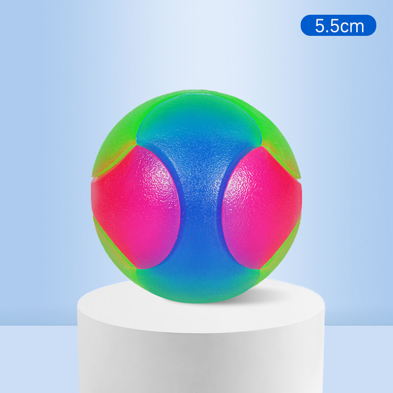 Small Dog Pet Training Interactive Luminous Elastic Ball Pets Gym From House 5.5cm Frosted