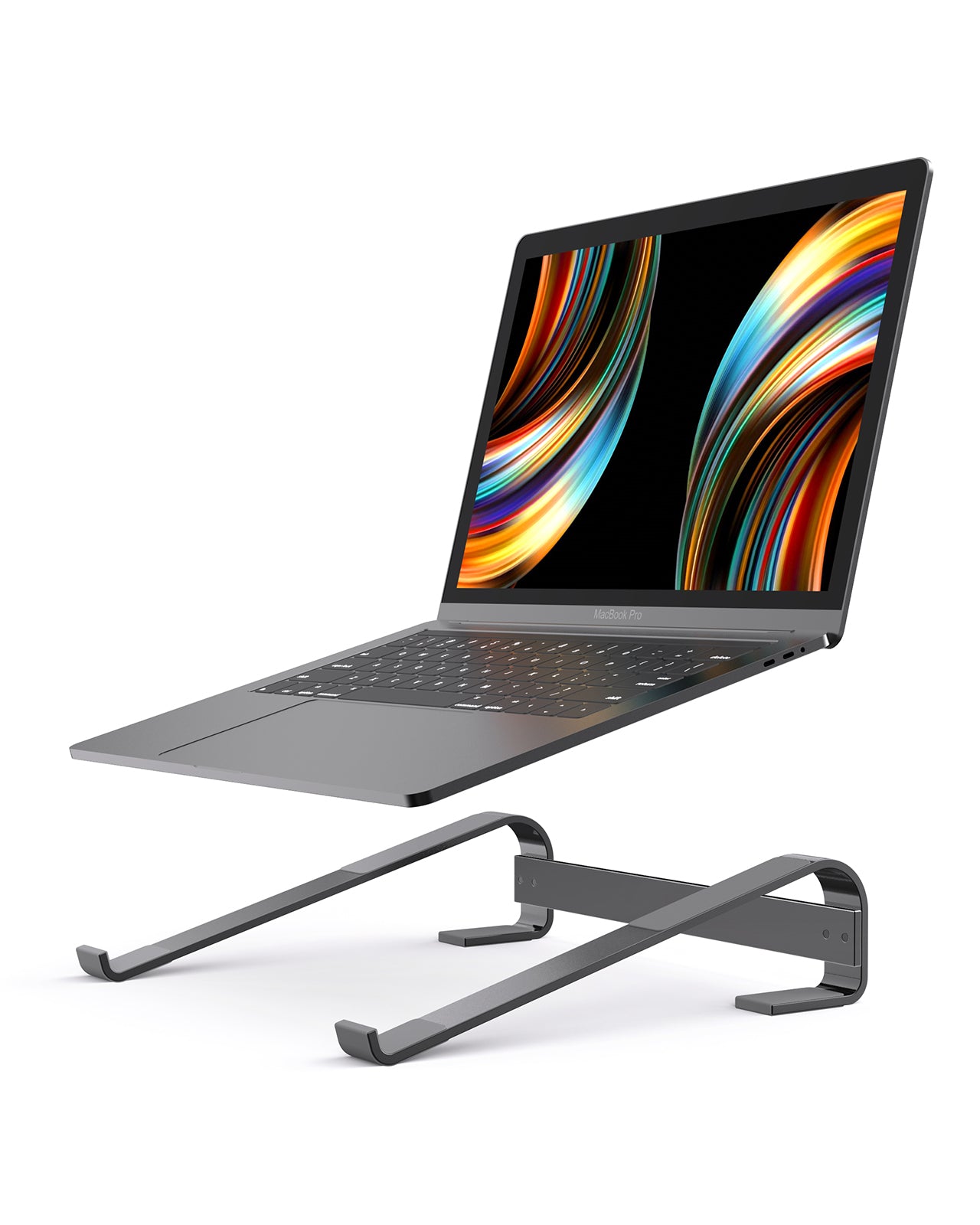 Laptop Stand Aluminium Portable Removable Laptop Rise Ventilated Detachable Ergonomic Laptop Holder Gadgets dealsniper-net default