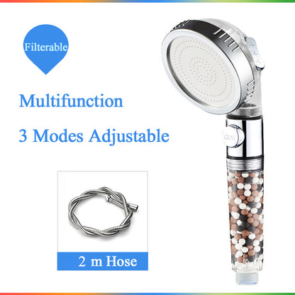 Household Negative Ion Pressurized Shower Head Kitchen dealsniper-net Head and 2m tube