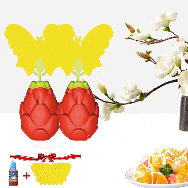 Pitaya With Butterfly Sticker Fruit And Vegetable Fruit Fly Trapper Kitchen dealsniper-net