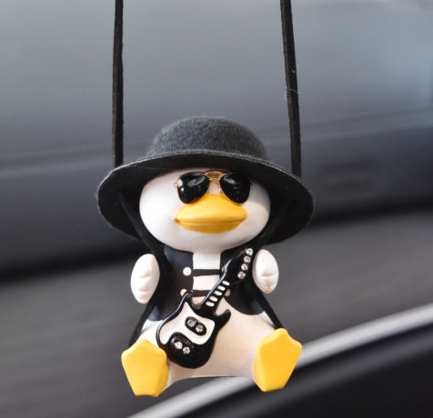 Pistol Cowboy Duck Car Rearview Mirror Pendant Decoration Vehicle Gym From House Guitar Duck