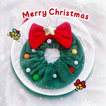 Christmas Pet Bow-knot Collar Friendly To Skin Xmas Pet Scarf Pets Gym From House