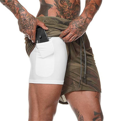 Pocket Compression Shorts Men dealsniper-net Army green L