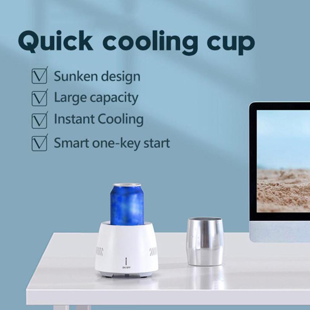 Portable Fast Cooling Cup Electronic Refrigeration Cooler Kitchen Gym From House