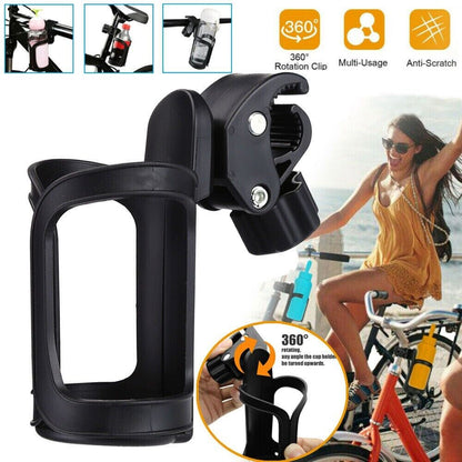 Bike Cup Holder Cycling Beverage Water Bottle Cage Mount Drink Bicycle Handlebar Outdoor DealSniper.net