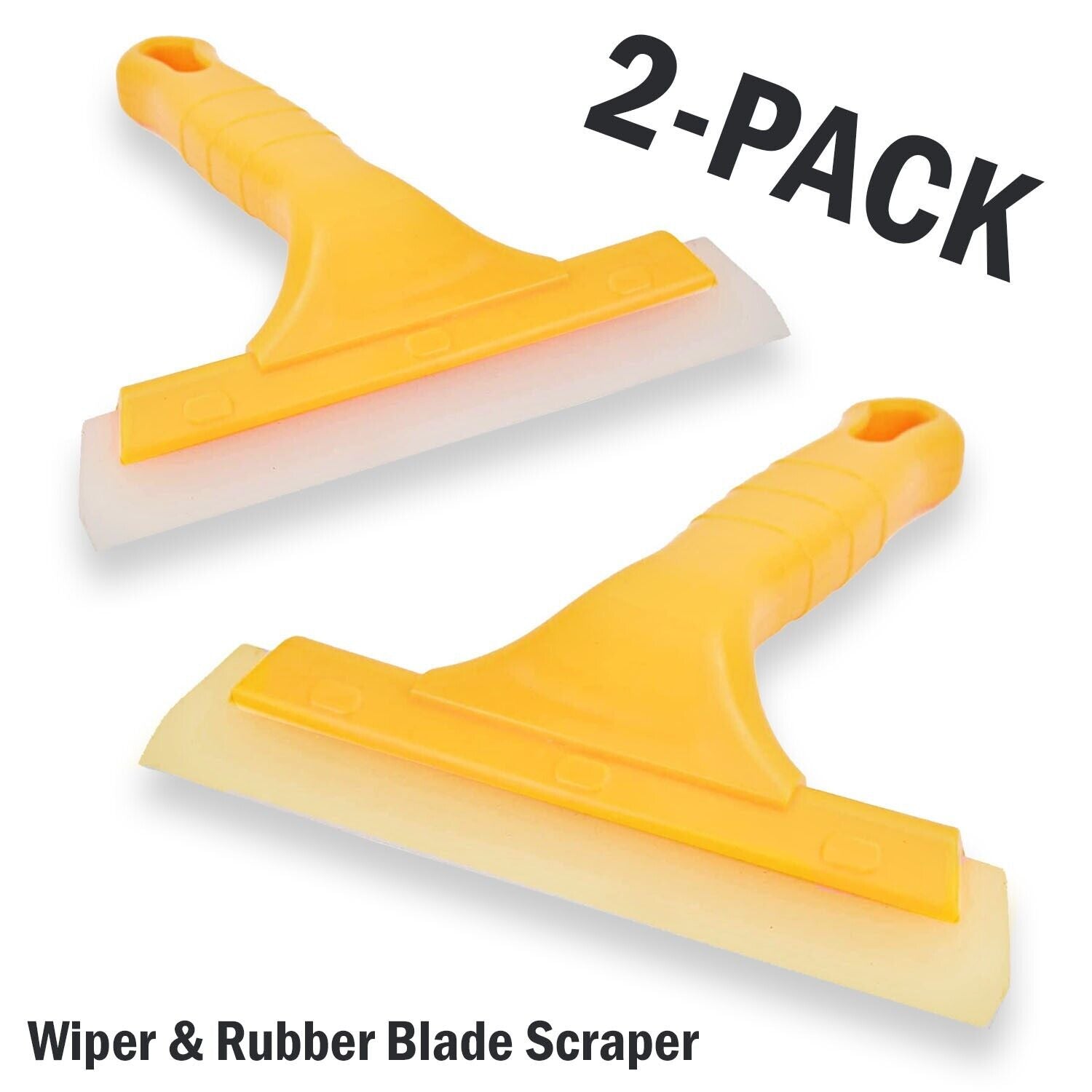 2X Window Squeegee Shower Cleaner Car Home Glass Wash Water Wiper Silicone Blade Home dealsniper-net