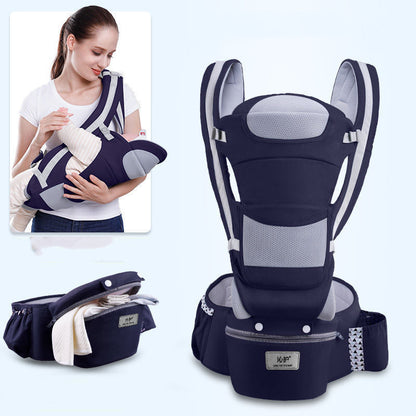 Ergonomic Baby Carrier Infant Baby Hipseat Carrier Kids dealsniper-net Navy