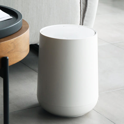 Home Living Room Press Nordic Trash Can Creative Cover House DealSniper.net White