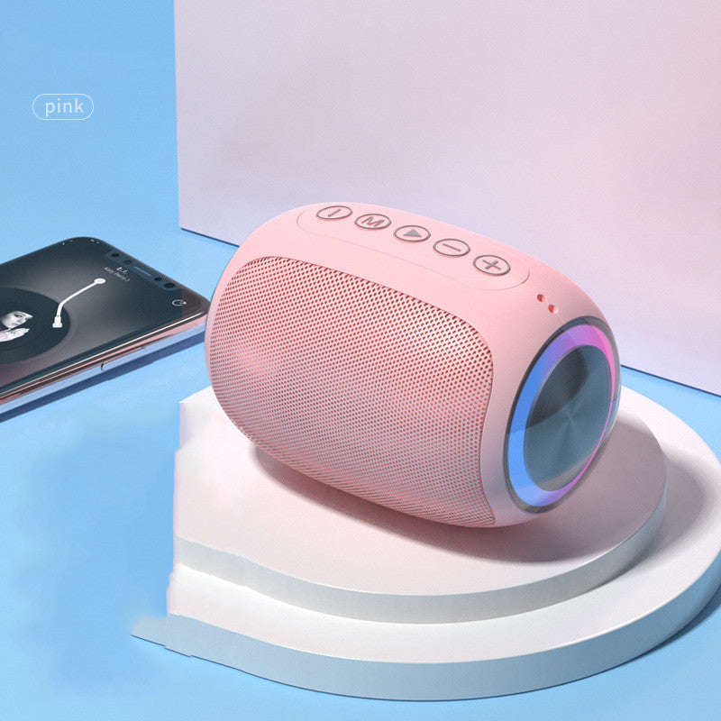 New Bluetooth Small Speaker Household Loud Subwoofer Electronics Gym From House Pink USB