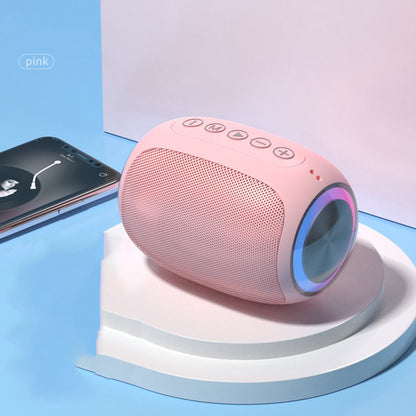 New Bluetooth Small Speaker Household Loud Subwoofer Electronics Gym From House Pink USB