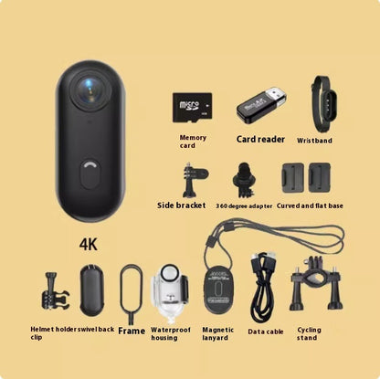 Outdoor Sports Camera In Helmet Motorcycle Bike Sport Sports DealSniper.net Black 4K 128G