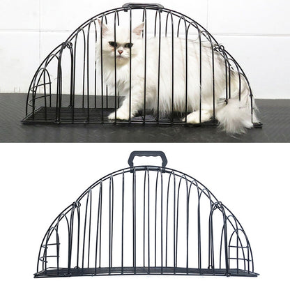 Cats Use A Bath And Transport Cage To Prevent Scratching Pets Gym From House